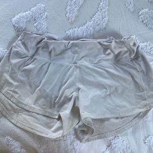 Lululemon speed up white shorts
